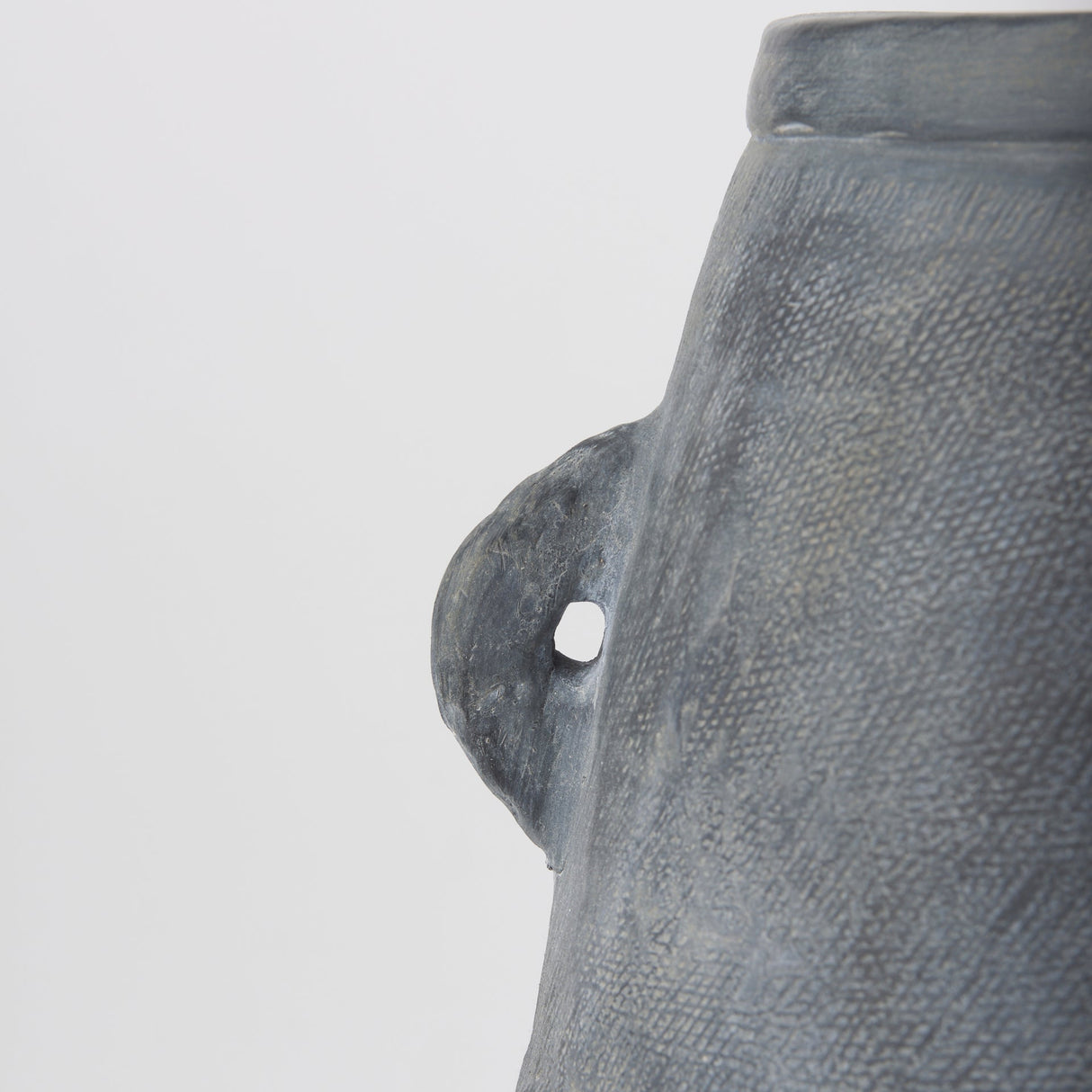 Zuma 27.2L x 20.5W x 31.9H Dark Gray Ceramic Floor Vase by Mercana at Eve Furniture