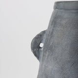 Zuma 27.2L x 20.5W x 31.9H Dark Gray Ceramic Floor Vase by Mercana at Eve Furniture