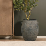 Zuma Dark Gray Ceramic Floor Vase by Mercana at Eve Furniture