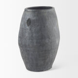 Zuma Dark Gray Ceramic Floor Vase by Mercana at Eve Furniture