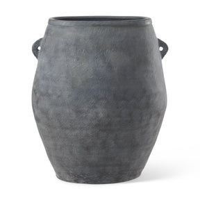 Zuma Dark Gray Ceramic Floor Vase by Mercana at Eve Furniture