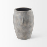 Zuma Light Gray Ceramic Floor Vase by Mercana at Eve Furniture