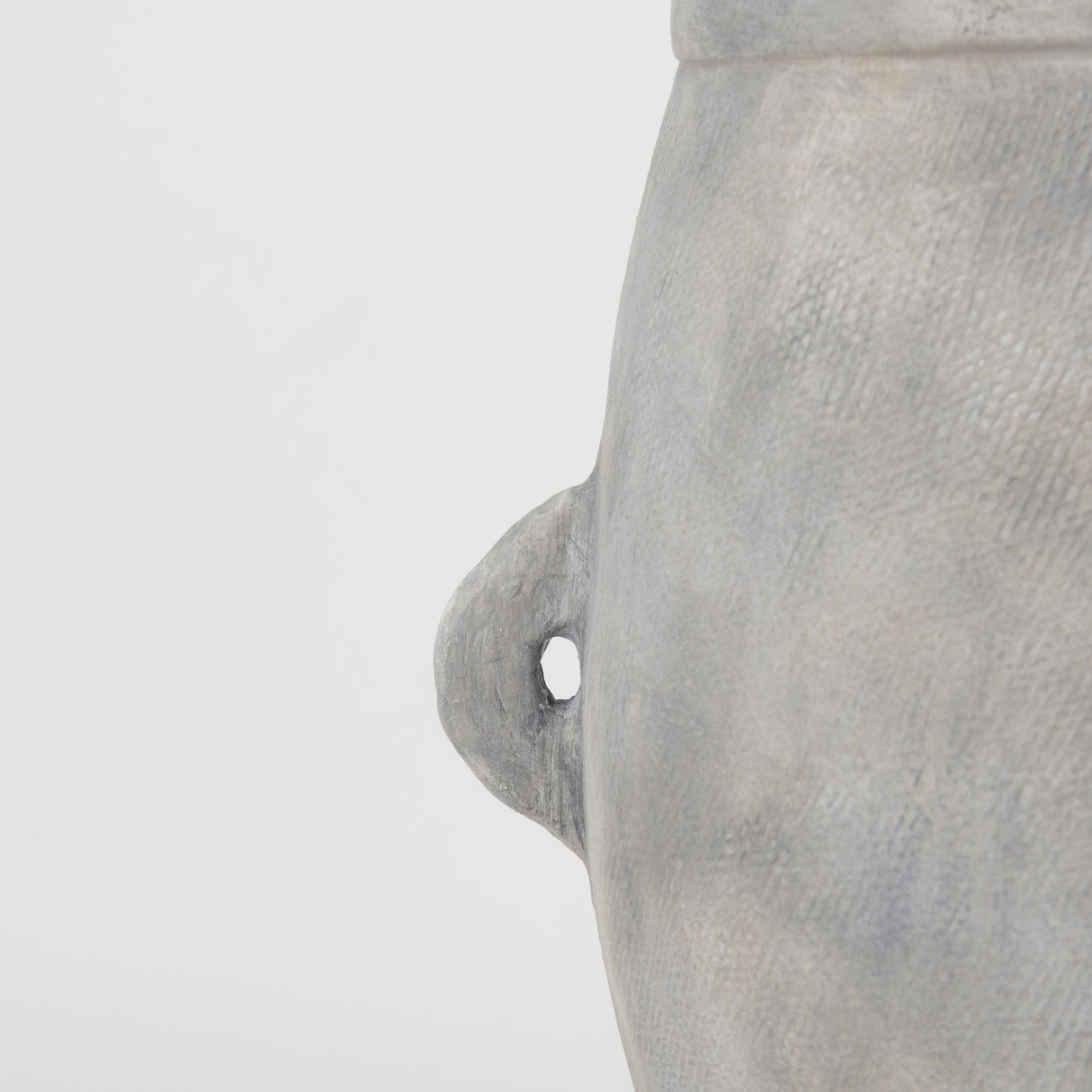 Zuma Light Gray Ceramic Floor Vase by Mercana at Eve Furniture