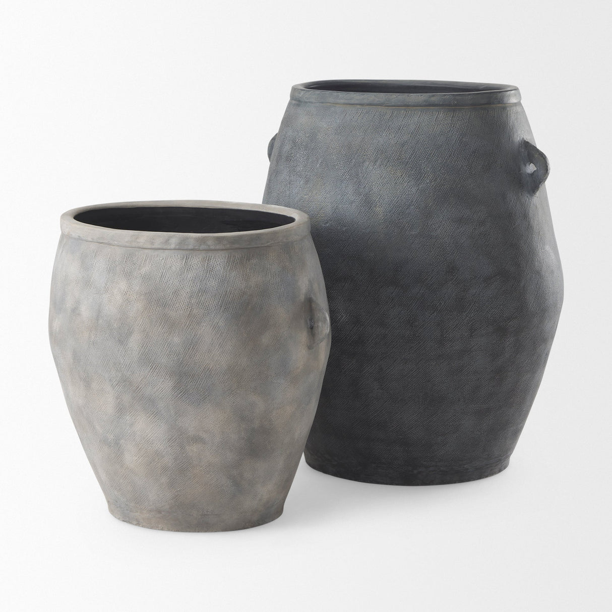 Zuma Light Gray Ceramic Floor Vase by Mercana at Eve Furniture