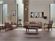 Zumrut 3-pieces (Sofa & Loveseat & Chair) Livingroom Set in Light Brown by Furnia at Eve Furniture