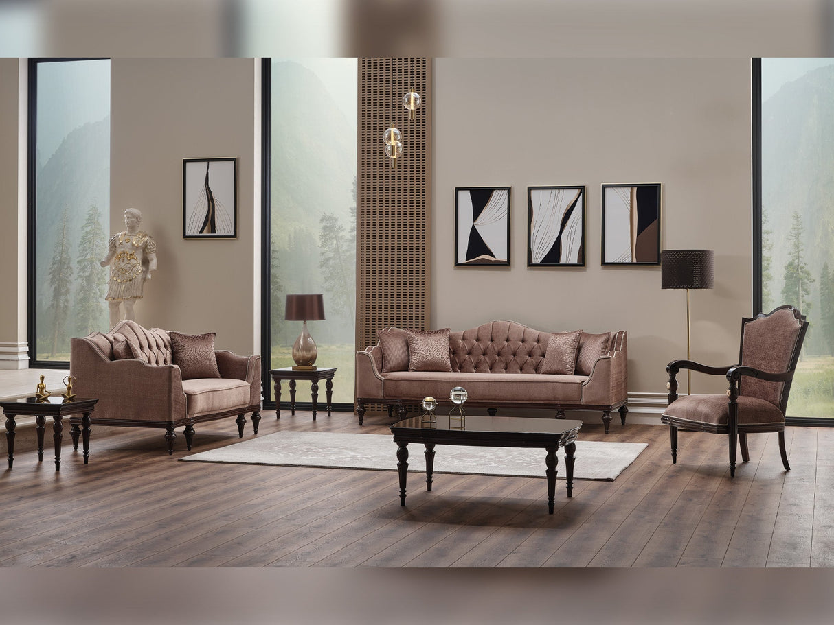 Zumrut Chair Light Brown by Furnia at Eve Furniture