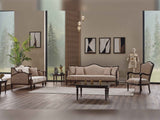 Zumrut Lux Chair Beige by Furnia at Eve Furniture