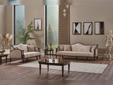 Zumrut Lux Stationary Loveseat Beige by Furnia at Eve Furniture