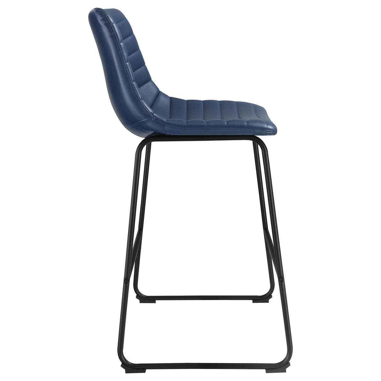 Zuni Blue Faux Leather Upholstered Counter Stool (Set of 2) by Coaster at Eve Furniture