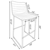 Zuni Saddle Faux Leather Upholstered Counter Stool (Set of 2) by Coaster at Eve Furniture