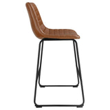 Zuni Saddle Faux Leather Upholstered Counter Stool (Set of 2) by Coaster at Eve Furniture