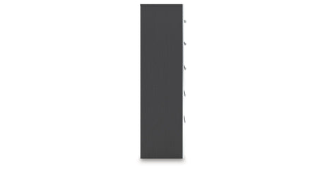 Zuraleus Black Chest of Drawers by Ashley at Eve Furniture