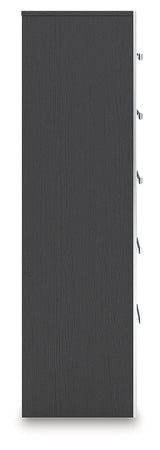 Zuraleus Black Chest of Drawers by Ashley at Eve Furniture