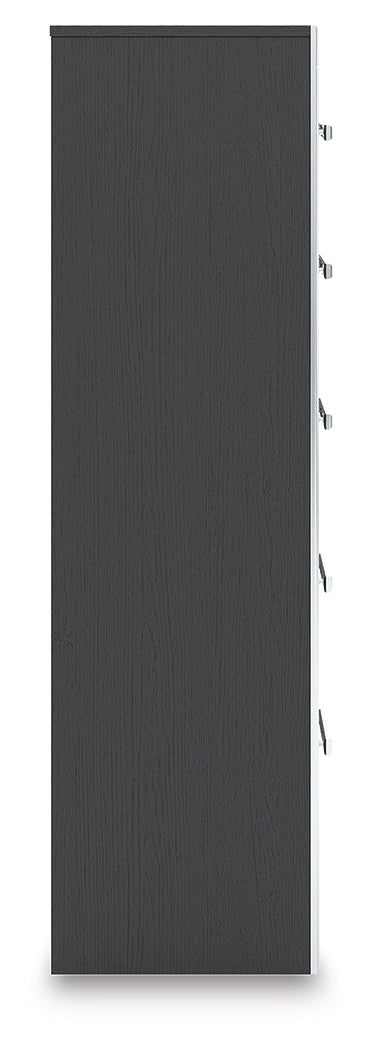Zuraleus Black Chest of Drawers by Ashley at Eve Furniture