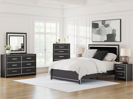 Zuraleus Black Chest of Drawers by Ashley at Eve Furniture
