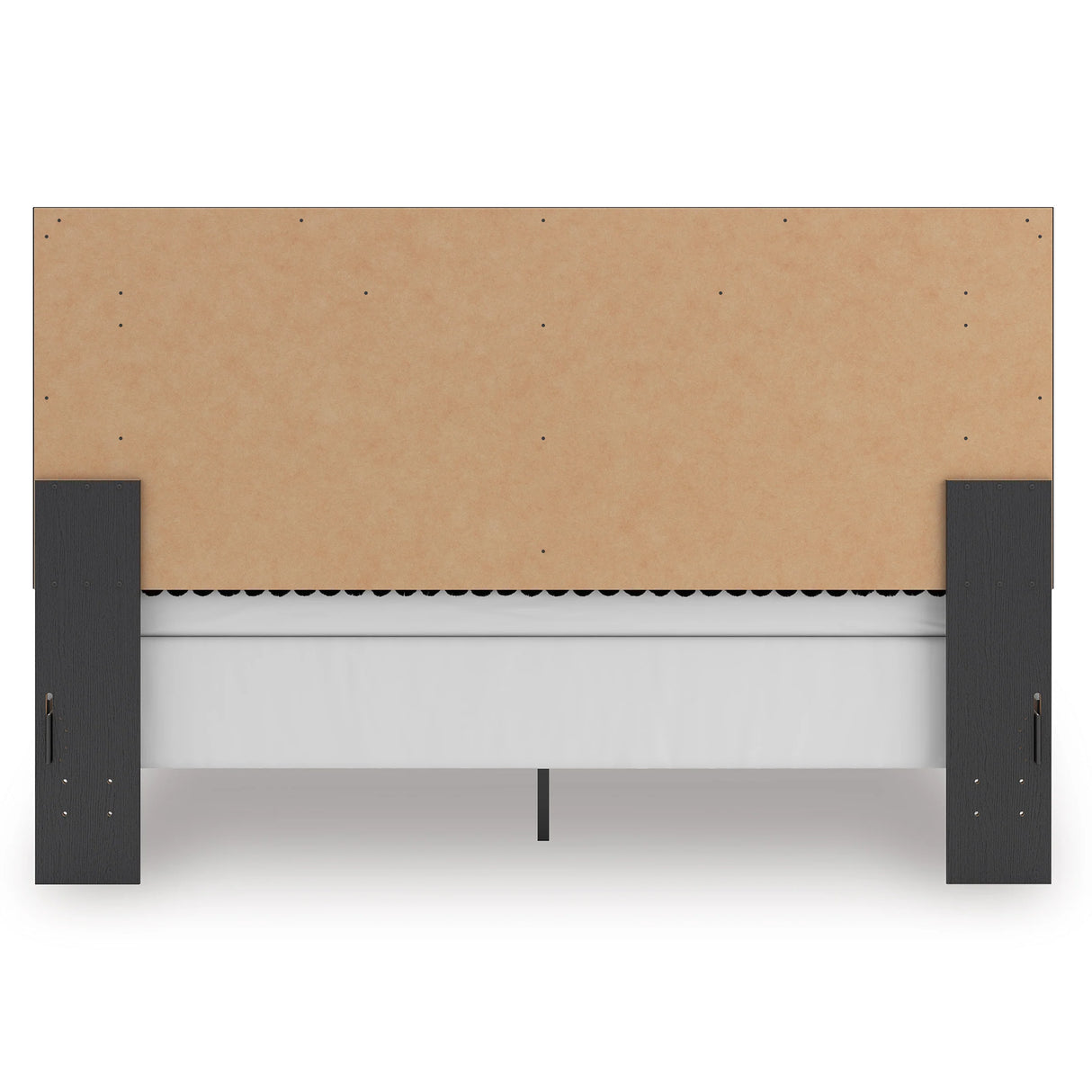 Zuraleus Black King Upholstered Panel Bed by Ashley at Eve Furniture