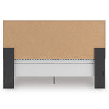 Zuraleus Black King Upholstered Panel Bed by Ashley at Eve Furniture