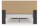 Zuraleus Black King Upholstered Panel Storage Bed by Ashley at Eve Furniture