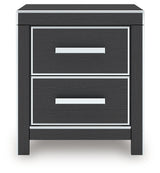 Zuraleus Black Nightstand by Ashley at Eve Furniture