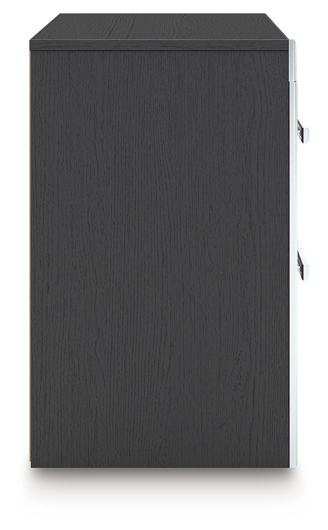 Zuraleus Black Nightstand by Ashley at Eve Furniture