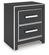 Zuraleus Black Nightstand by Ashley at Eve Furniture
