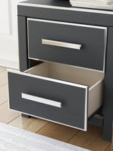 Zuraleus Black Nightstand by Ashley at Eve Furniture
