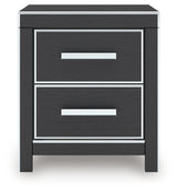 Zuraleus Black Nightstand by Ashley at Eve Furniture