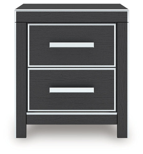 Zuraleus Black Nightstand by Ashley at Eve Furniture