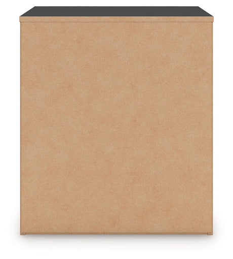 Zuraleus Black Nightstand by Ashley at Eve Furniture