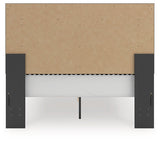 Zuraleus Black Queen Upholstered Panel Storage Bed by Ashley at Eve Furniture