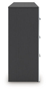 Zuraleus Black Six Drawer Dresser by Ashley at Eve Furniture