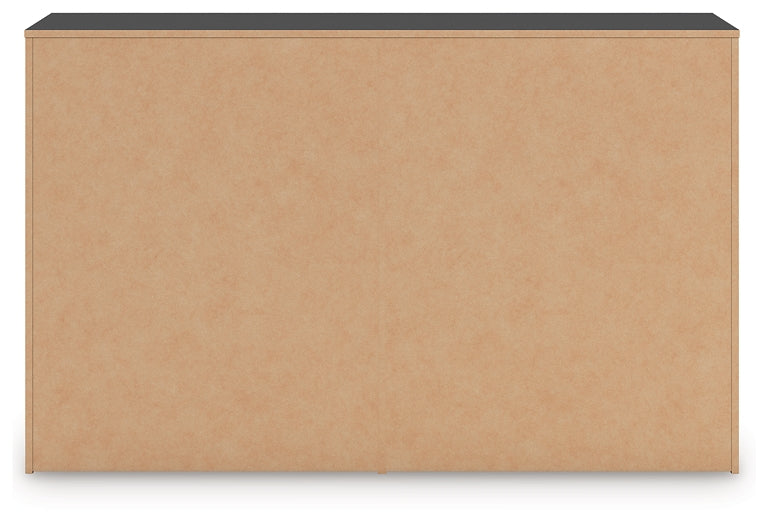 Zuraleus Black Six Drawer Dresser by Ashley at Eve Furniture