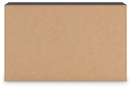 Zuraleus Black Six Drawer Dresser by Ashley at Eve Furniture