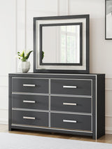Zuraleus Black Six Drawer Dresser by Ashley at Eve Furniture