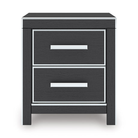 Zuraleus Black Upholstered Panel Bedroom Set by Ashley at Eve Furniture