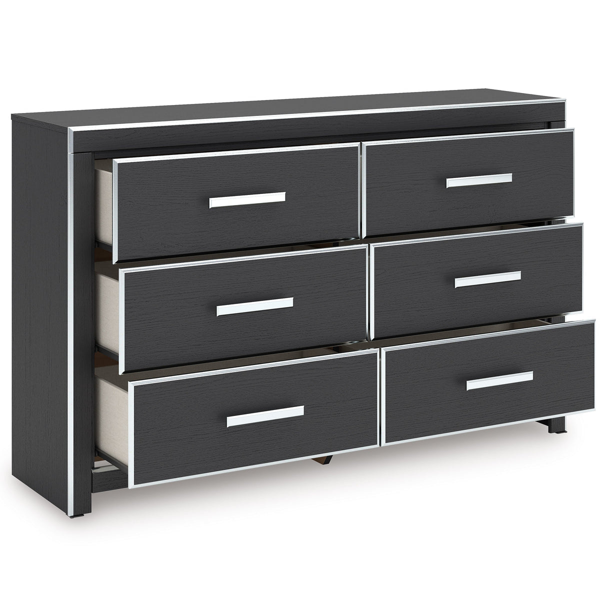 Zuraleus Black Upholstered Panel Bedroom Set by Ashley at Eve Furniture