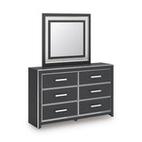 Zuraleus Black Upholstered Panel Bedroom Set by Ashley at Eve Furniture