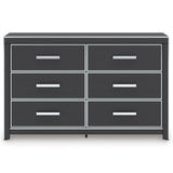 Zuraleus Black Upholstered Platform Bedroom Set by Ashley at Eve Furniture