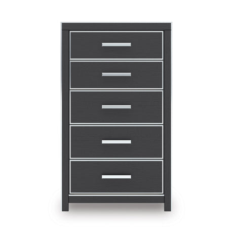 Zuraleus Black Upholstered Platform Bedroom Set by Ashley at Eve Furniture