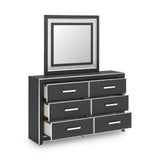 Zuraleus Black Upholstered Platform Bedroom Set by Ashley at Eve Furniture