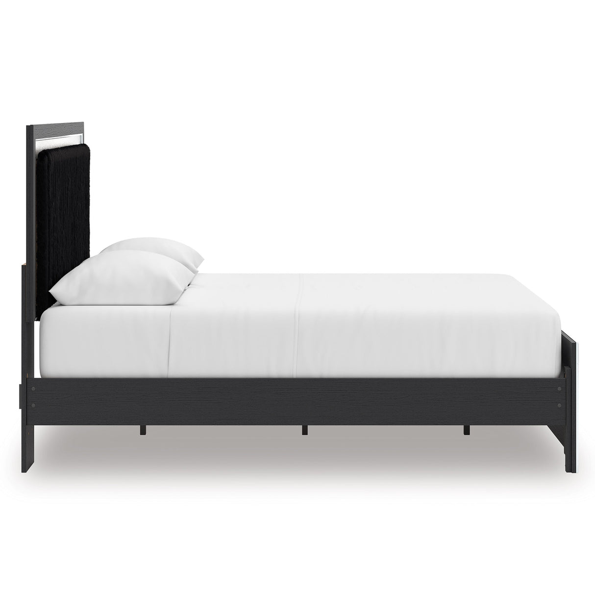 Zuraleus Black Upholstered Platform Bedroom Set by Ashley at Eve Furniture