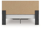 Zuraleus Black Upholstered Storage Panel Bedroom Set with 2 Footboard Drawers by Ashley at Eve Furniture