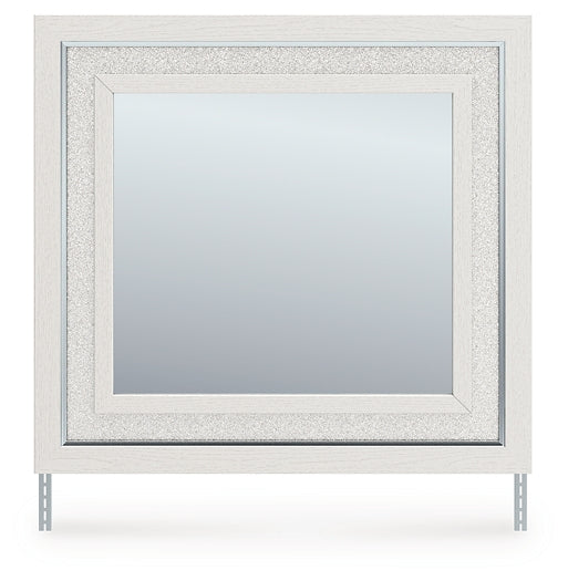 Zuraleus White Bedroom Mirror by Ashley at Eve Furniture