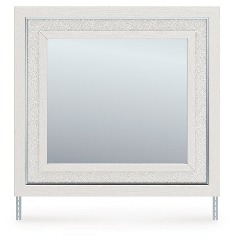 Zuraleus White Bedroom Mirror by Ashley at Eve Furniture