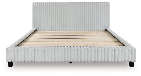 Zuraleus White California King Upholstered Bed by Ashley at Eve Furniture