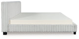 Zuraleus White California King Upholstered Bed by Ashley at Eve Furniture
