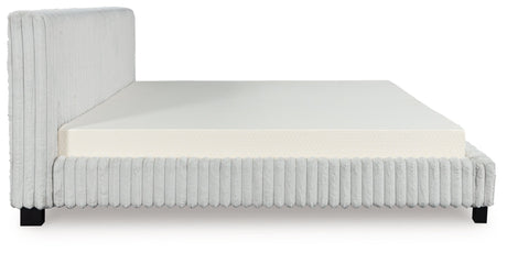 Zuraleus White California King Upholstered Bed by Ashley at Eve Furniture