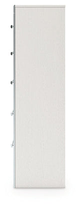 Zuraleus White Five Drawer Chest by Ashley at Eve Furniture