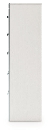 Zuraleus White Five Drawer Chest by Ashley at Eve Furniture