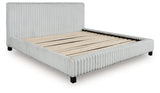 Zuraleus White Queen Upholstered Bed by Ashley at Eve Furniture